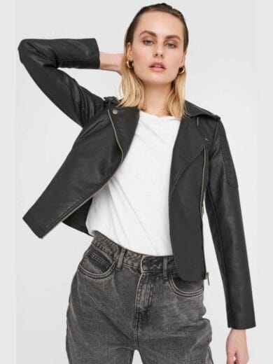 bikerjack dames zwart