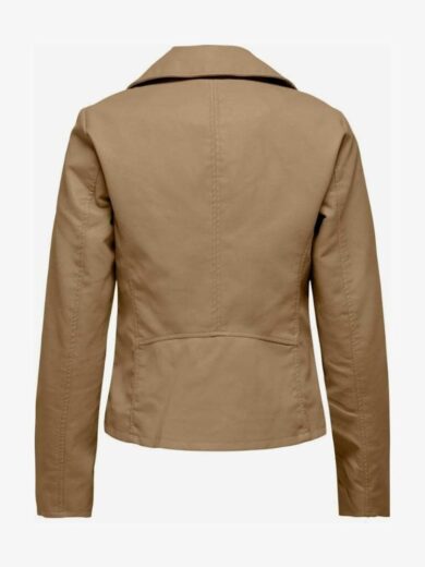 beige leren jas dames 5