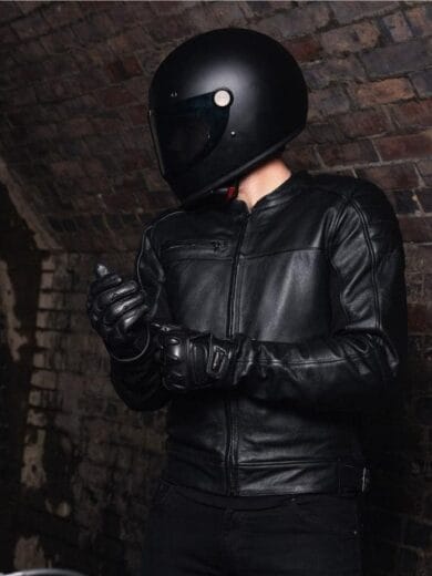 lederen motorjas heren