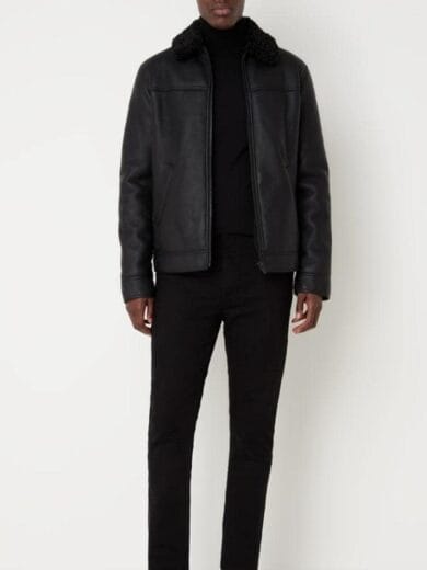 leren jas met bont heren