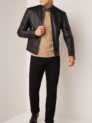 klassieke leren jas heren