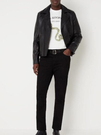 leren jas heren zwart