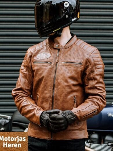 lederen motorjas