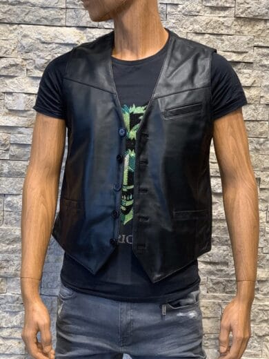 Gilet Zwart Heren