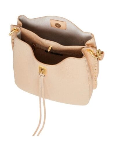 leren tas beige 1