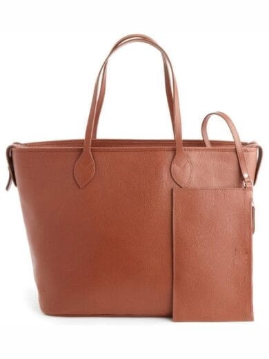 Bruine Leren Tas Dames